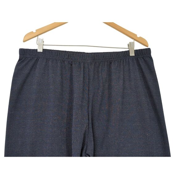 CW Classics Pull On Pants‎ Womens 2X Blue Elastic Waist Stretchy Comfy Casual - Picture 2 of 10